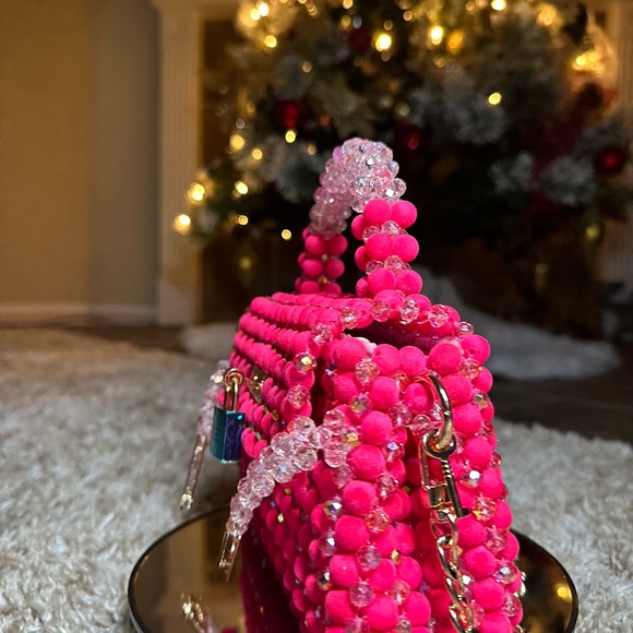 Pink Beaded Handbag - Picture 7 of 7